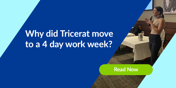 Why did Tricerat move to a 4 day work week?